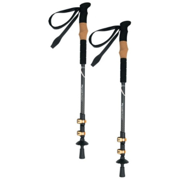 Logotrade promotional merchandise picture of: Trekking poles DENALI Schwarzwolf